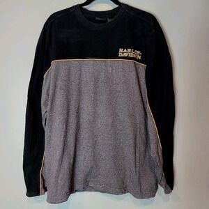 Harley Davidson Mens 110 Years Of Great Motorcycles Long Sleeve Tshirt Sz XL